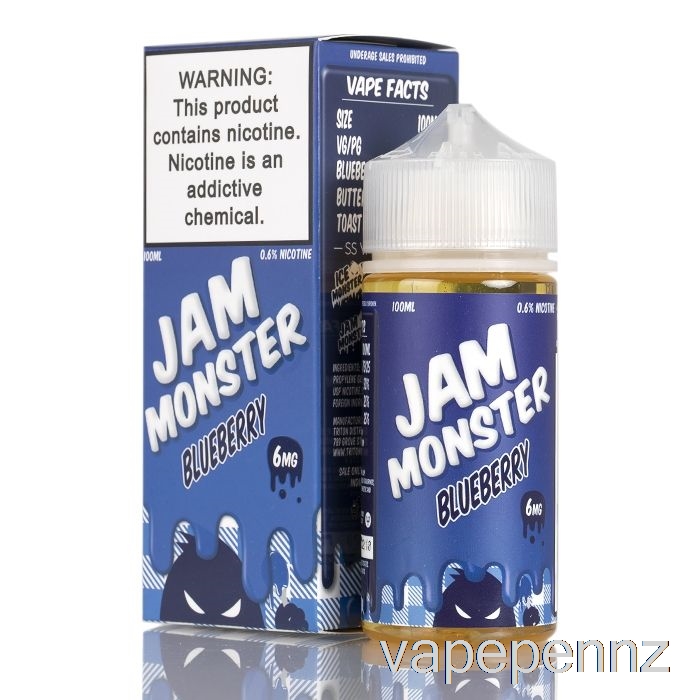 Blueberry - Jam Monster - 100mL 6mg VAPE NZ